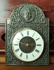 Vintage Horloge Pendule Murale FLASH Quartz France Bois Sculpté Fonctionne