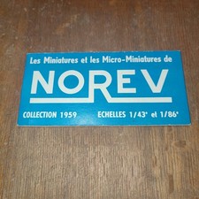 Ancien Catalogue NOREV de 1959,Pas Dinky Toys,Corgi Toy,Solido,Minialuxe,Quiralu