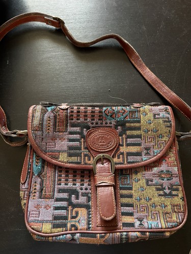 Sac bandoulière vintage - , tissu
