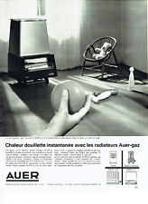 Publicité Advertising 068  1963   chauffage d'appoint gaz Auer radiateur