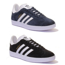 Adidas Gazelle À Lacets Vintage Réédition Baskets Pour Hommes Noir UK 7 - 13