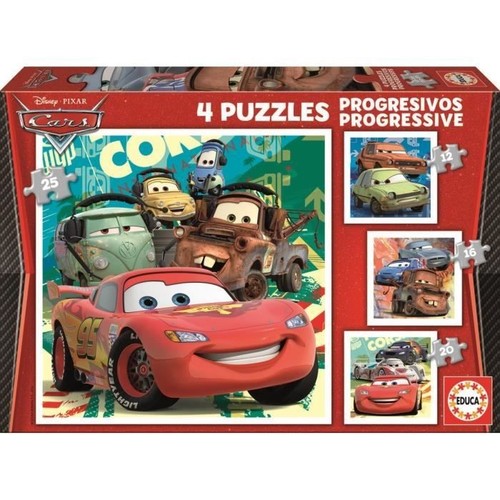 Puzzle progressif cars disney - progressif,