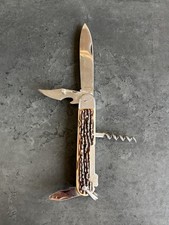 ANCIEN COUTEAU DE CHASSE BARGEON A POMPE ARRIERE OLD KNIFE