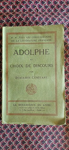 Adolphe choix discours - choix, discours-