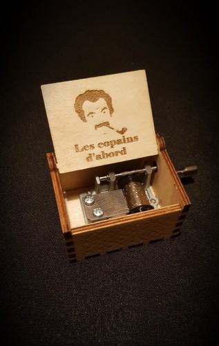 Boîte musique bois - musique,
