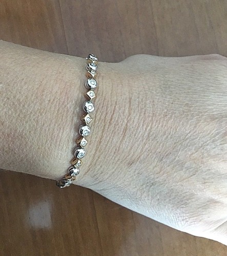 Bracelet rivière diamants - bracelet,