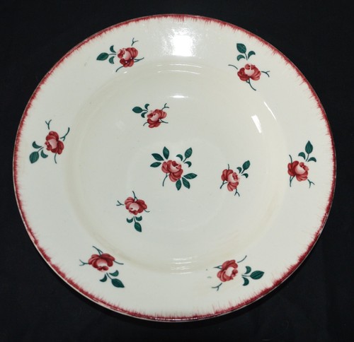 Ancien plat rond creux - , de
