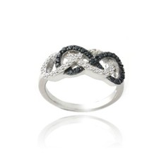 Argent Sterling Zirconium Noir
