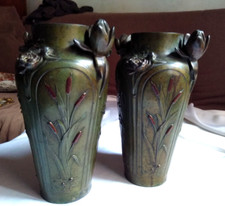 VASES art nouveau BRONZE