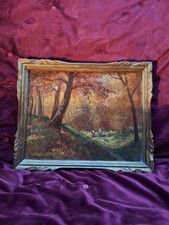 Paysage animé Sous Bois signée Nerlow