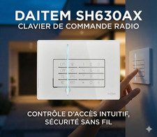 DAITEM SH630AX Clavier de commande et d'information radio avec lecteur de badge