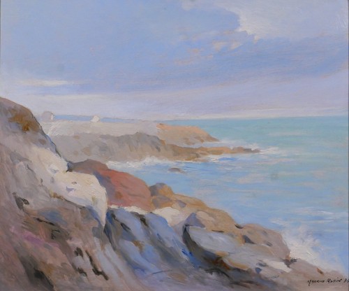 Old painting belle - painting, belle-ile