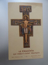 Image pieuse le crucifix qui parla a saint francois  Ed° franciscaine