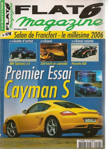Flat 176 porsche 987 cayman - flat,