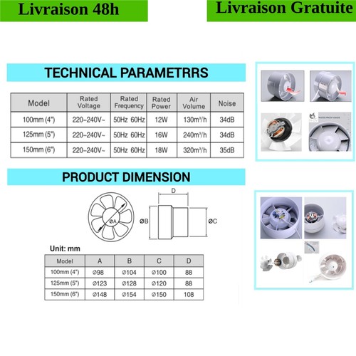 Ventilateur extracteur - in-ov,