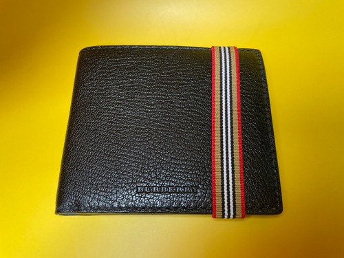 Portefeuille burberry leather - portefeuille,