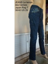  JEANS JAPAN RAG Le Temps des Cerises BLEU  NEUFT 38/40 US 29