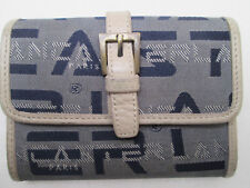 -AUTHENTIQUE portefeuille/porte-monnaie  LANCASTER paris cuir/toile  BEG vintage