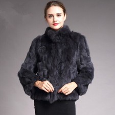 Manteau en fourrure de lapin