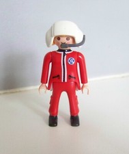 PLAYMOBIL (X375) FORET - Femme Pilote Hélicoptère Secours en Montagne 5428