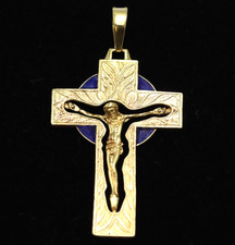 Pendentif Croix En Or Massif