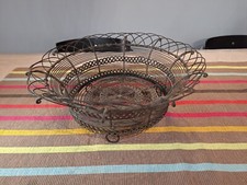 Corbeille à Fruit  , coupe en Fil De Fer tressé
