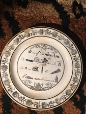 assiettes à rébus notées P&H, Choisy. XVIIIeme. 