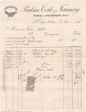 Facture   1902 BALME TERLE ET