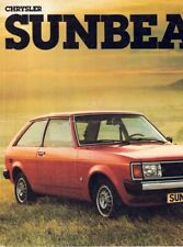 Catalogue brochure Chrysler Simca Sunbeam 1977 Belgique en français