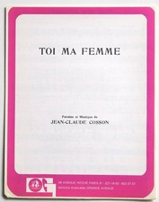 Partition vintage sheet music