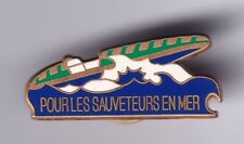 RARE PINS PIN'S .. BATEAU NAVIRE BOAT SAUVETAGE MER SNSM CANOT SURVIE 3D ~FO