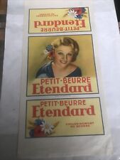 PUBLICITE ADVERTISING  Petit Beurre ETENDART 54x26 Cm