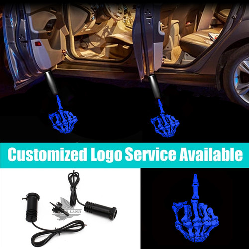 Led car door blue middle - door,