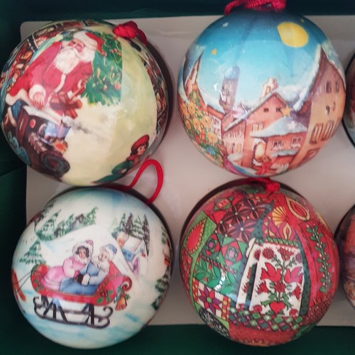 Boules noël vintage - boules,