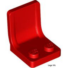 Lego 4079 x2 Chair Red Chaise