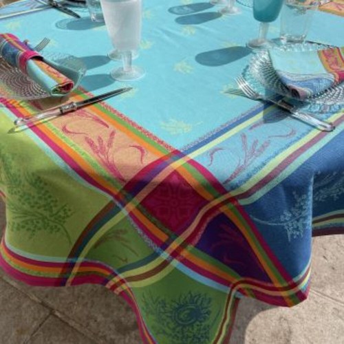 Nappe jacquard rectangle - , coton