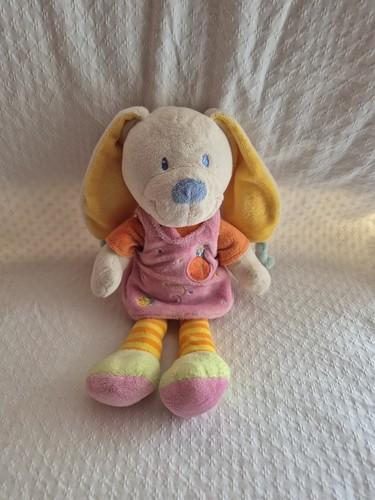 Doudou peluche lapin - , orange