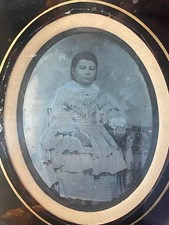 Unique daguerréotype photo originale XIXe Ambroise Duval portrait jeune fille