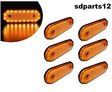 6x Feux de Gabarit Position Latéral 20 LED Orange  smd 12V pour Camion Remorque