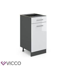 Meuble de cuisine, élément haut, élément bas, cuisine intégrée, anthracite, VICC