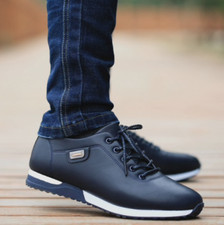 Chaussures basses Baskets homme noir bleu classe habillé classique travail chic