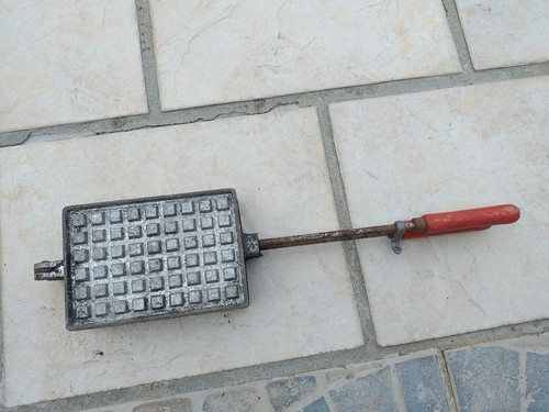 Ancien gaufrier croque - ancien,