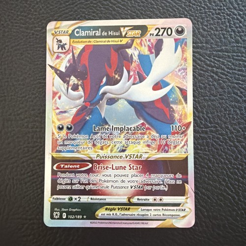 Carte pokémon clamiral - clamiral, de