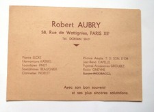 Carte postale correspondance commerciale Aubry 1951 Elcké Kasriel Pinet Noblet