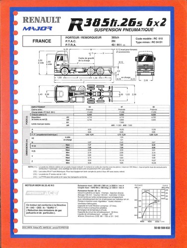 Renault major 385 26 - renault, r