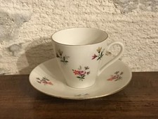 Tasse et sous-tasse en porcelaine fine Bavaria, estampillées winterling 