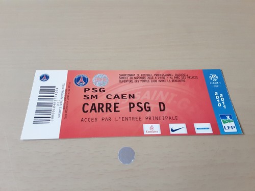 Ticket match psg sm caen - de, psg-