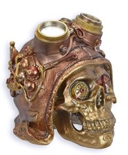 Un crâne steampunk en résine