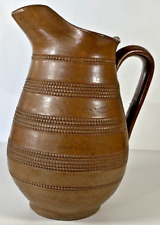 Ancien grand Pichet Broc Cruche en Grès vernissé  France Vintage
