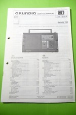 Manuel De Service Pour Grundig Satellit 700, ORIGINAL !